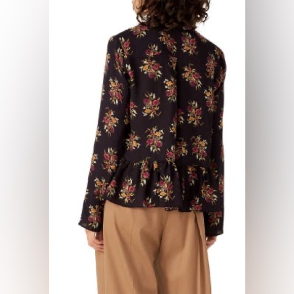 RENT THE RUNWAY Thakoon Collective Floral Peplum Button Front Blouse - Picture 4 of 12